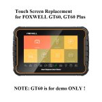 Touch Screen Panel Digitizer Replacement for FOXWELL GT60 PLUS
